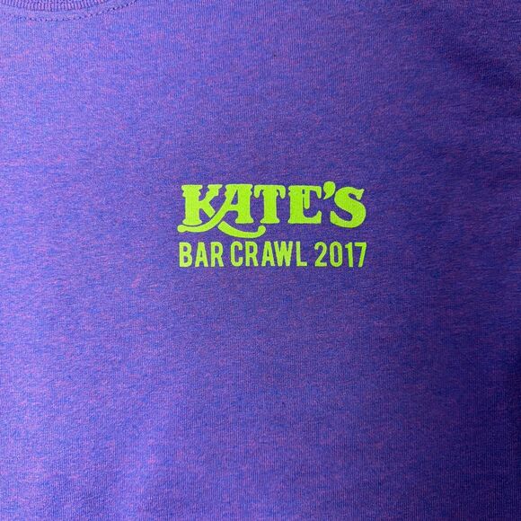 Klondike Kate’s Bar Crawl Tee Medium Just One Drink UD Newark DE Party Summer - Picture 4 of 7